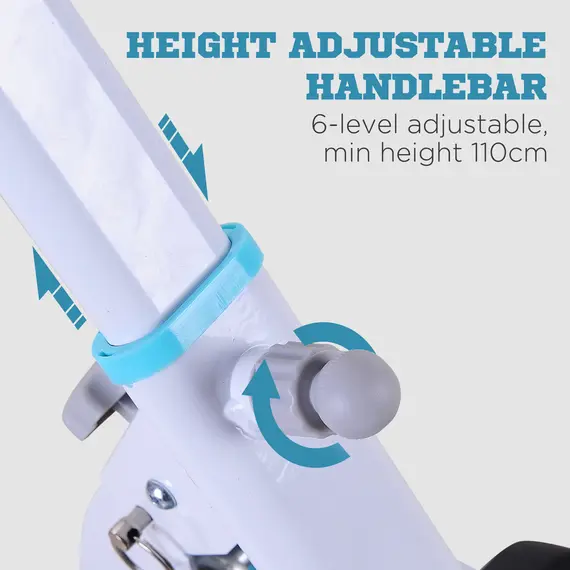 Buy Stepper w/ Handle Hand Grip Workout Fitness Machine For Fitness Aerobic Exercise Home Gym White, 5 image