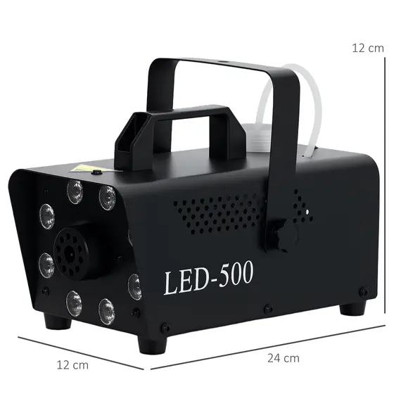 Buy Smoke Machine with 3 RGB LED Lights with 13 Colours and 4 Effects, 450W 2000CFM Fog Machine with Wired and Wireless Remote Controls, 3 image