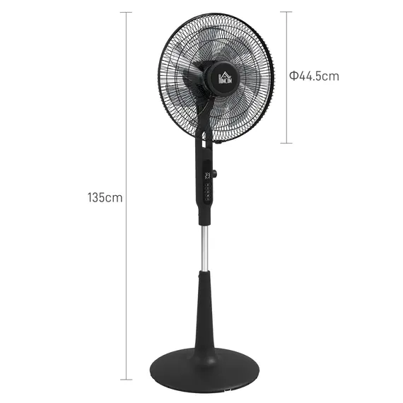 Buy Three Mode Pedestal Fan, with Insect Repellant Box and LED Panel - Black, 3 image