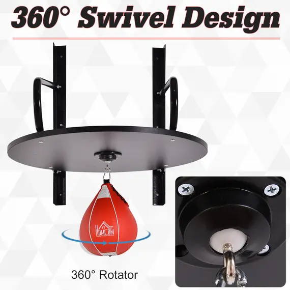 Buy Wall-mounted Punching Ball Height Adjustable Hanging Speedball Platform Set Frame Stand Boxing Sports, 4 image