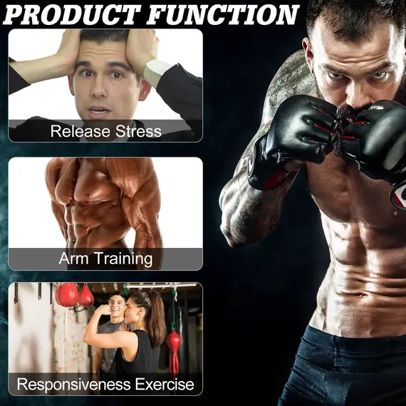 Buy Wall-mounted Punching Ball Height Adjustable Hanging Speedball Platform Set Frame Stand Boxing Sports, 6 image