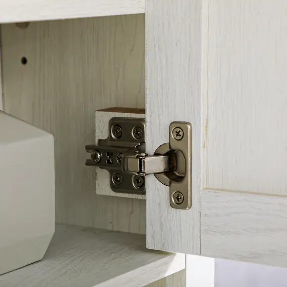 Buy On-Wall Farmhouse Bathroom Storage Cabinet - White, 9 image