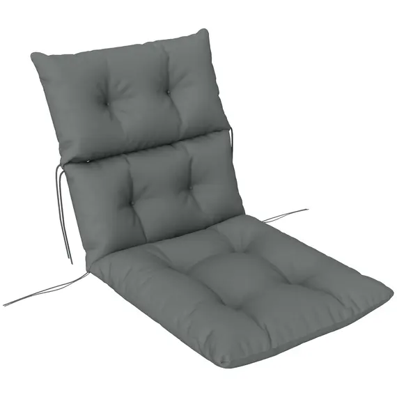 Buy 115 x 56cm Rocking Chair Padded Seat Cushion - Light Grey