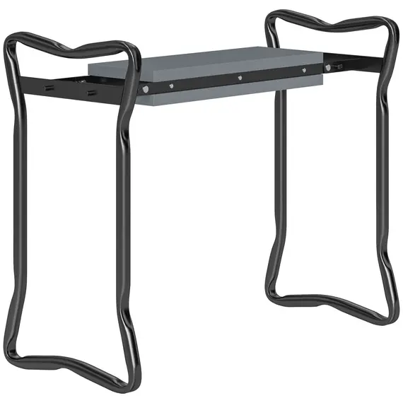 Buy 2 In 1 Garden Kneeler Seat Kneeling Pad Support Bench Foldable Knee Protector, Grey