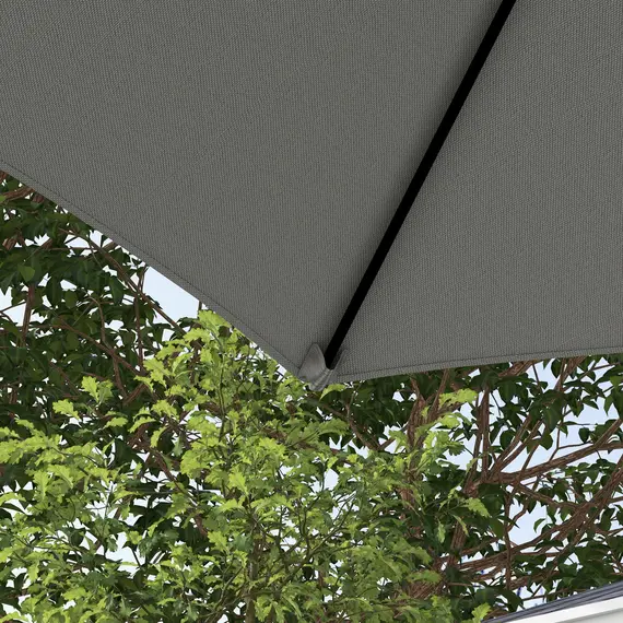 Buy 2.5m Rotating Cantilever Parasol - Light Grey, 8 image