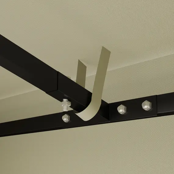 Buy 3 x 3(m) Gazebo Frame Replacement - Cream, 8 image