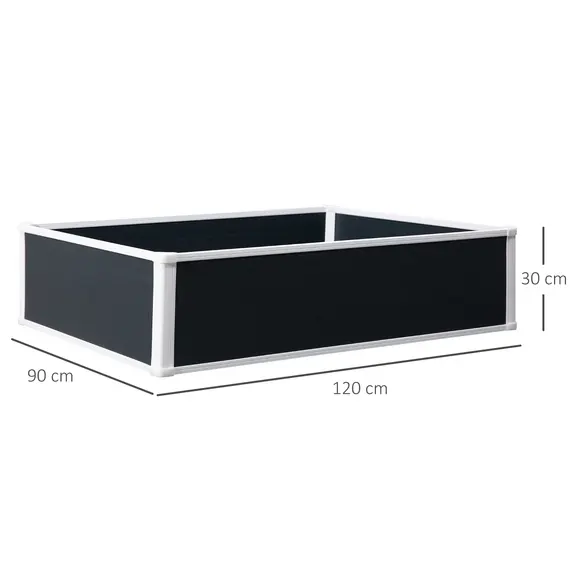 Buy 302L Raised Garden Bed, Weather-resistant PP Planter Box Containers for Outdoor Patio Plant Flower Vegetable, 120 x 90 x 30 cm, 3 image