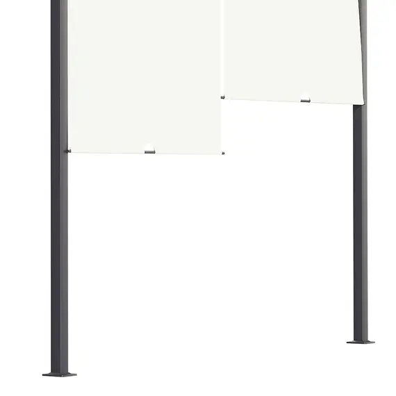 Buy 3 x 4m Outdoor Garden Pergola - Cream White, 9 image