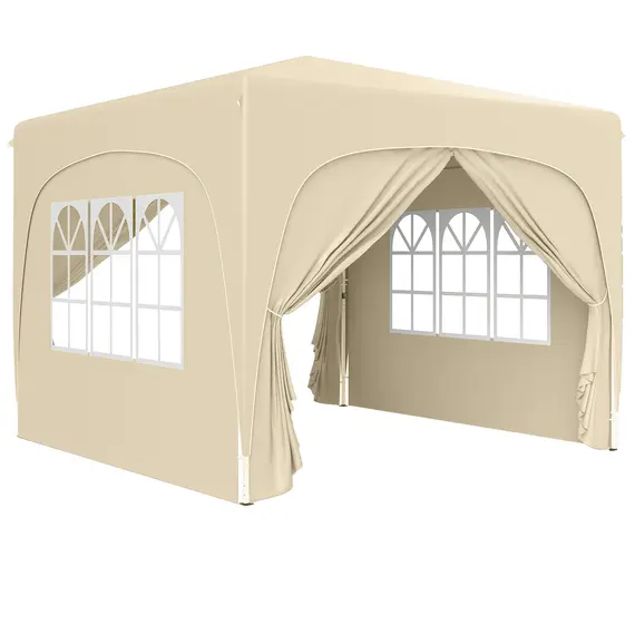Buy 3 x 3m Pop-Up Gazebo Shelter, with Accessories - Sand