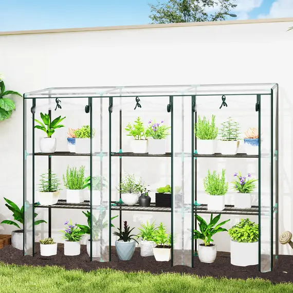 Buy Nine-Shelf Greenhouse 46 x 215cm, 2 image