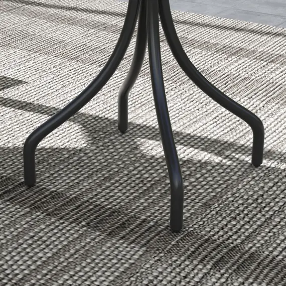 Buy Î¦66cm Galvanised Steel Garden Table - Grey, 9 image