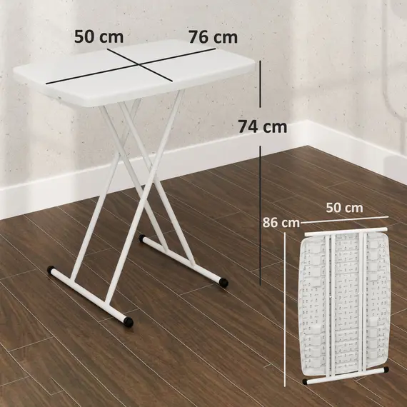 Buy Minimal Folding Outdoor Table - White, 3 image