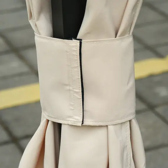 Buy Replacement Gazebo Curtains, 4-Panel Gazebo Side Panels Only, for 3 x 3 (M) Gazebos or Pergolas, Hooks/C-Rings Included, Beige, 9 image