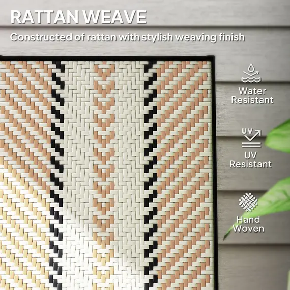 Buy Rattan Reclining Garden Chairs - Orange, 6 image