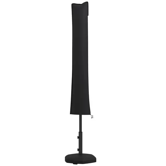 Buy Parasol Cover, Cantilever Umbrella Cover for 2-3.5 m Parasols, Banana Umbrella Cover with Zipper for Outdoor Garden, Patio, Black
