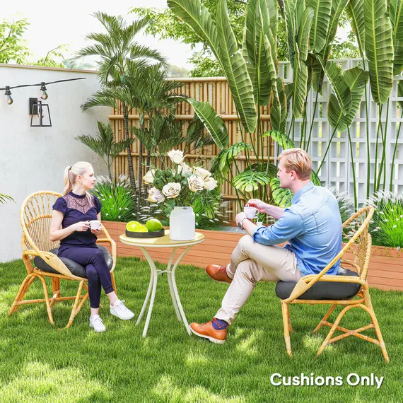 Buy Set of Two Î¦60cm Outdoor Cushions - Dark Grey, 7 image