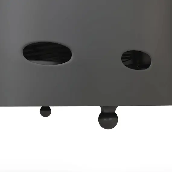 Buy Smokeless Fire Pit, 38cm Portable Wood Burning Firepit with Spark Screen and Poker, Low Smoke Camping Bonfire Stove for Garden Patio Picnic, Dark Grey, 8 image