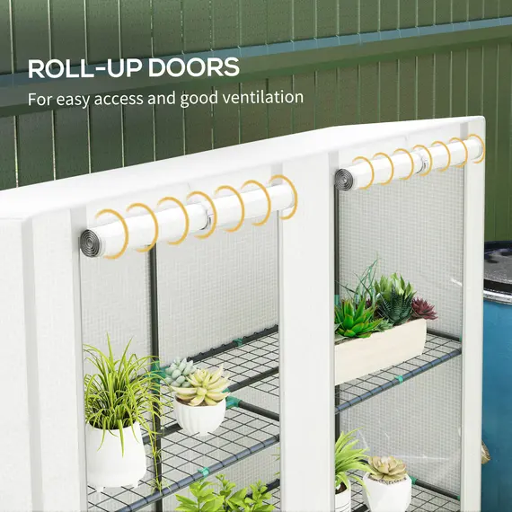 Buy Three-Tier Mini Greenhouse - White, 6 image