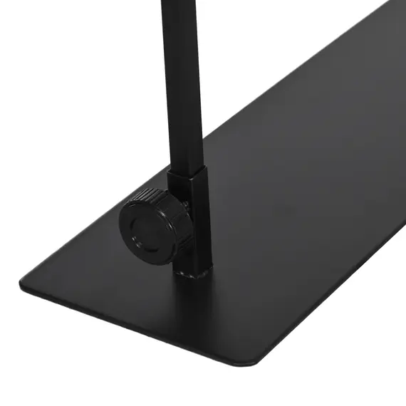 Buy 86-129Hcm Adjustable Height and Length Reptile Lamp Stand Holder with Hook Hanging, Base - Black, 9 image