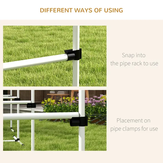 Buy 4 Pieces Dog Agility Training Equipment, Adjustable Height Jumps Hurdle with Carrying Bag for Outdoor, White, 8 image