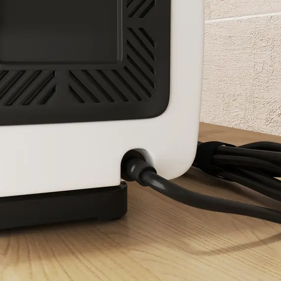 Buy 2200W Dog Hair Dryer with Auto Adjustable Temperature & Airflow, 3 Nozzles, Digital Screen, for Dogs Cats, White, 9 image