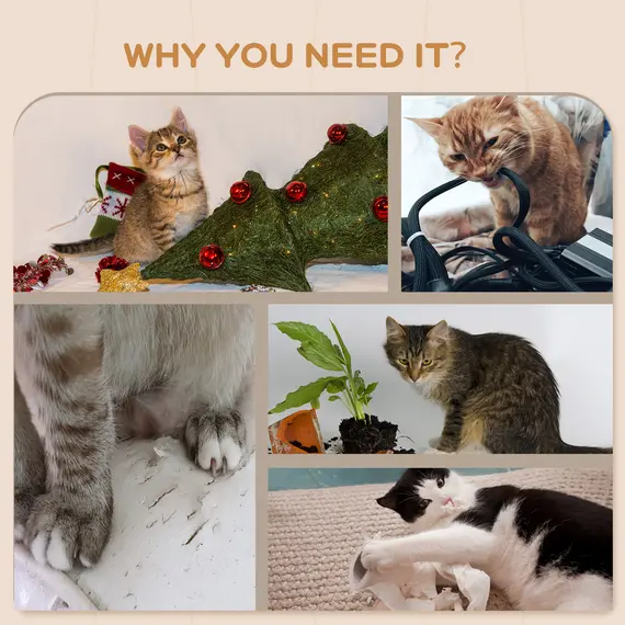 Buy 4PCs Wall-Mounted Cat Shelves w/ Scratching Post, Hammock, Nest - Dark Grey, 6 image