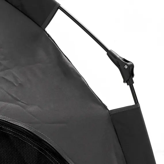 Buy Foldable Dog Cat Tent with Water-Resistant Oxford, Carry Bag for Extra Large Dog, Charcoal Grey, 8 image
