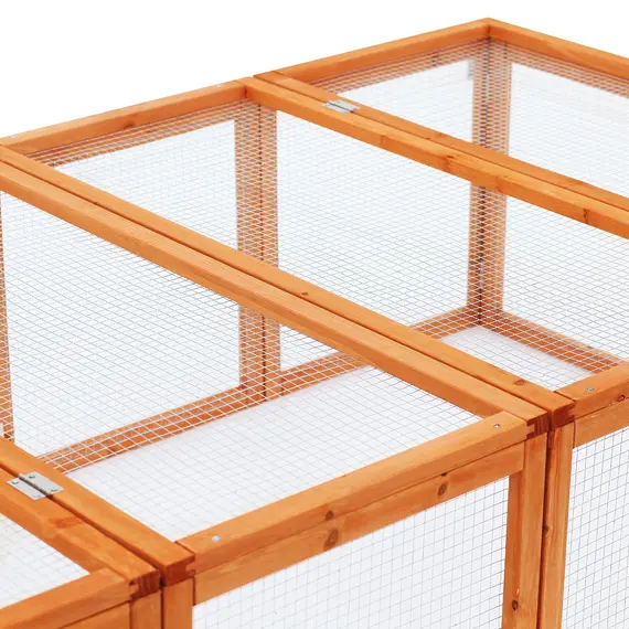 Buy Guinea Pigs Hutches W/ Mesh Wire, 181Lx100Wx 48H cm-Wood, 8 image
