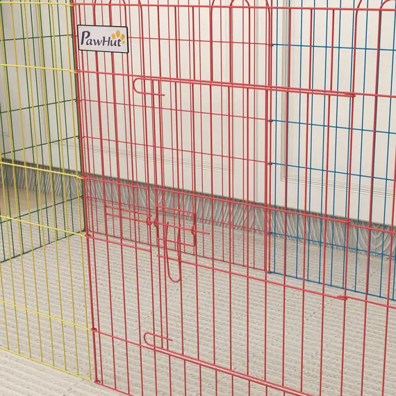 Buy Pet Playpen Crate, with Eight Panels, Door, for Indoors and Outdoors, 60H x Î¦156cm, 8 image