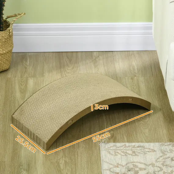 Buy Four-Piece Cat Scratching Board, Cat Treadmill Replacement, 55 x 26cm - Brown, 3 image