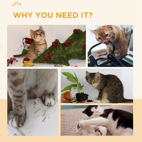 Buy Four-Piece Cat Scratching Board, Cat Treadmill Replacement, 55 x 26cm - Brown, 6 image