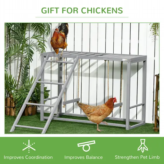 Buy Walk In Chicken Run with Chicken Activity Shelf and Cover, 3 x 4 x 2m, 7 image