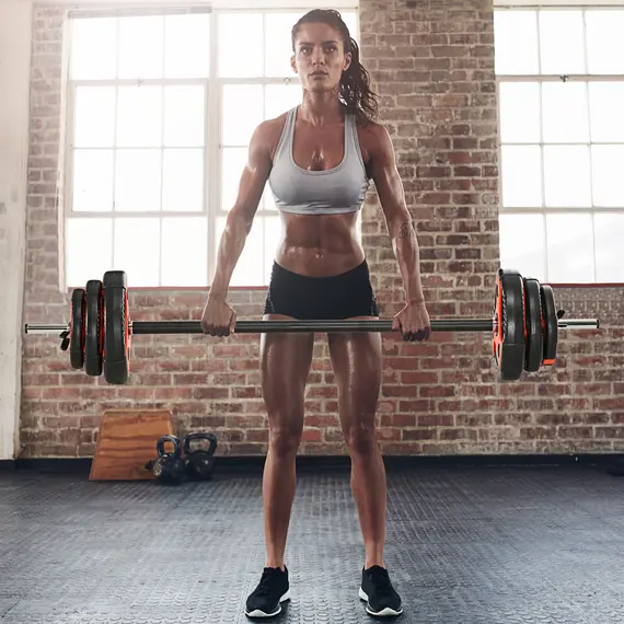 Buy 20kg Adjustable Barbell Weights Set for Home Gym, Strength Training, 2 image