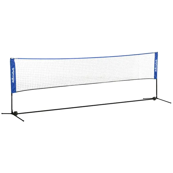 Buy 4m Badminton Net, Height Adjustable Outdoor Sports Net, with Carry Bag, for Tennis, Pickleball, Volleyball, Blue