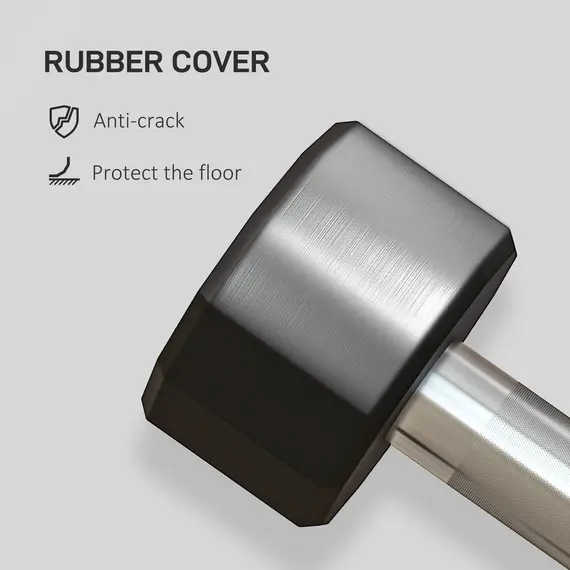 Buy 2 x 2kg Dumbbells Weights Set with 12-Sided Shape and Non-Slip Grip for Men Women Home Gym Workout, 5 image