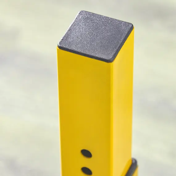 Buy Bulgarian Split Squat Stand, 12-Level Adjustable Single Leg Squat Machine with Foam Roller and Anti-Slip Pads for Lower Body Strength Training, Yellow, 9 image