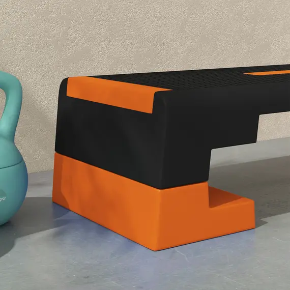 Buy 15cm/20cm/25cm Exercise Stepper for Home Workout, Aerobic Step Platform - Orange, 8 image