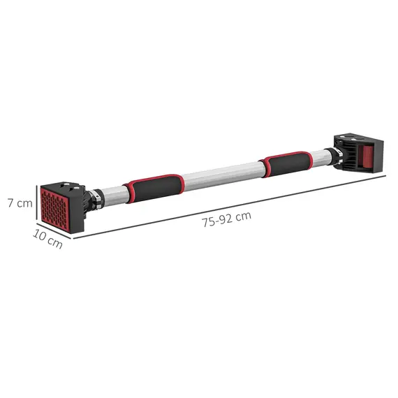 Buy Doorway Pull Up Bar, No Screws Door Frame Chin Up Bar, Adjustable Length (75-92cm) for Home Gym Workout, Max Load 200kg, 3 image