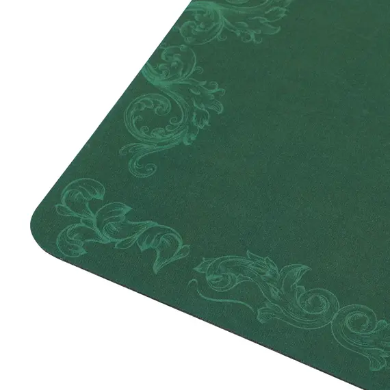 Buy 239.3 x 115.5 cm Professional Texas Hold'em Poker Mat 12 Player Water-Resistant Poker Table Top Rubber Poker Table Mat with Felt Surface Carry Bag, Green, 8 image