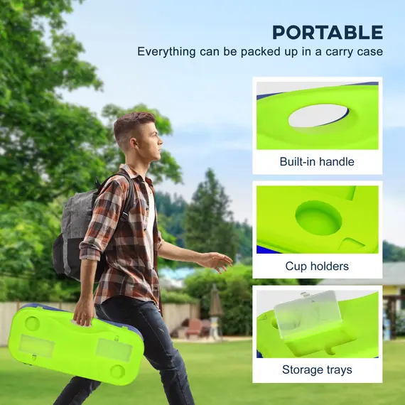 Buy Portable Badminton Net Set w/ Volleyball Net, Rackets, Shuttlecocks, 5 image