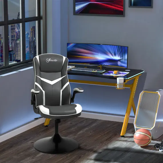 Buy Gaming Chair Ergonomic Computer Chair with Adjustable Height Pedestal Base, 2 image