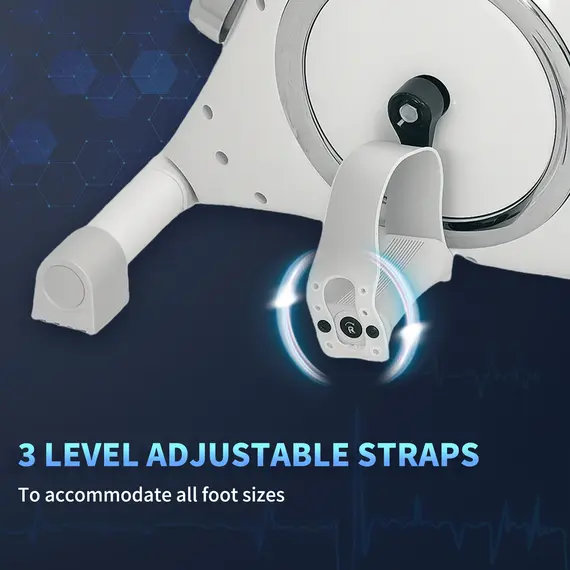 Buy Mini Exercise Bike, Sit Down Pedal Exerciser with 8-Level Quiet Magnetic Resistance and LCD Display, Portable Under Desk Bike for Arm and Leg Home Gym Office Workout, White, 7 image