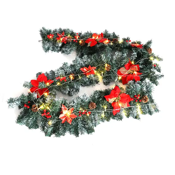 Buy 270cm Spruce Artificial Garland with 50 Warm White LEDs, 3 image