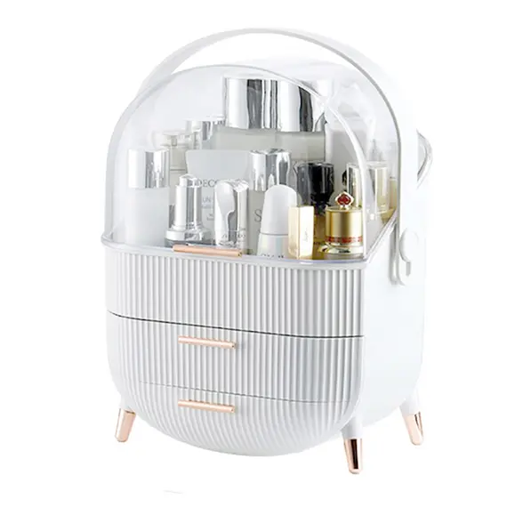 Buy Durable Plastic Makeup Organiser with Drawers, 5 image