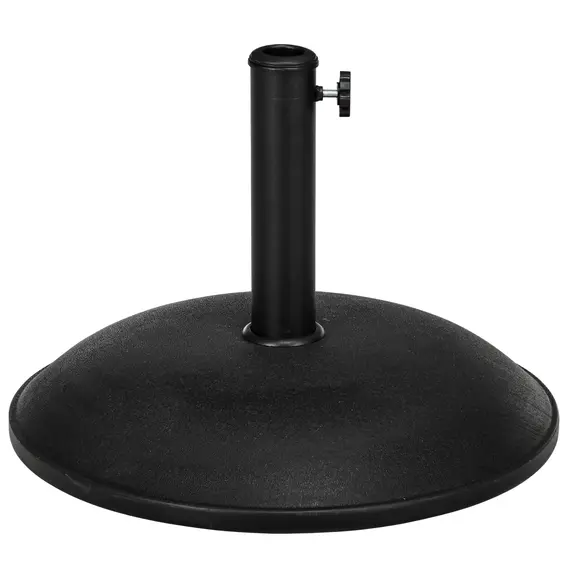 Buy Outsunny Heavy Duty Cement Parasol Base 20kg Round Patio Umbrella Stand Garden Outdoor Shade Holder for Dia. 35mm/38mm/48mm Poles