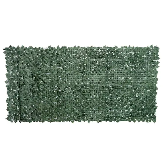 Buy Outsunny 1-Piece Artificial Leaf Hedge Screen Privacy Fence Panel for Garden Outdoor Indoor Decor, Dark Green, 3M x 1.5M, 9 image