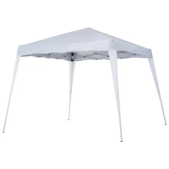 Buy Outsunny 3 M x 3 M Base/ 2.5 M x 2.5 M Top Pop Up Gazebo with Carry Bag, Height Adjustable Slant Leg Party Tent Instant Event Shelter for Garden, Patio, White