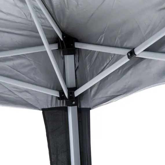 Buy Outsunny 3 M x 3 M Base/ 2.5 M x 2.5 M Top Pop Up Gazebo with Carry Bag, Height Adjustable Slant Leg Party Tent Instant Event Shelter for Garden, Patio, Black, 9 image