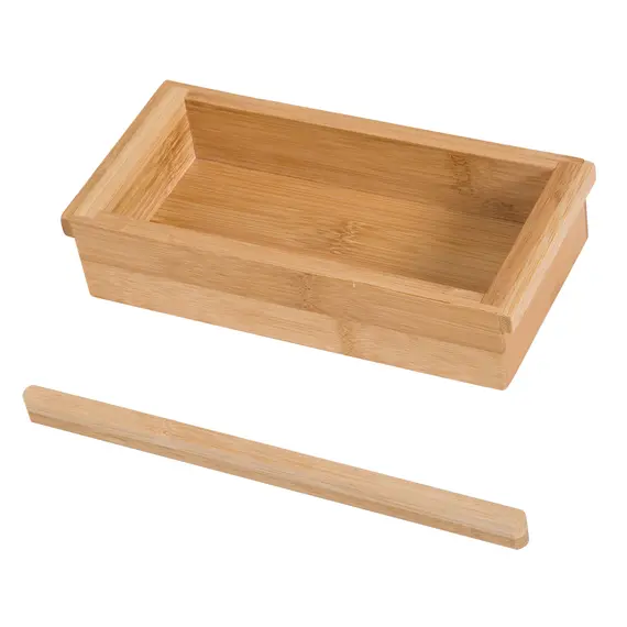 Buy Extendable Bamboo Bathtub Shelf Rack Bath Caddy Tray Bathroom Storage, 8 image