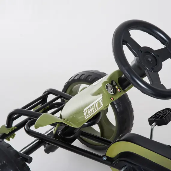 Buy HOMCOM Pedal Go Kart, Kids Ride On Racer with EVA Tyres, Manual Clutch, Braking, Adjustable Seat for Age 3-6 Years, Green, 9 image